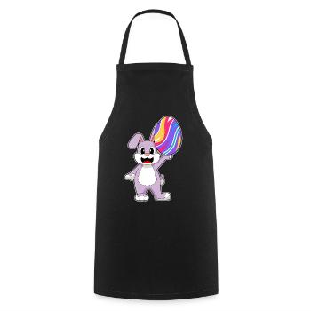 Hase Ostern Osterei - Kochschürze - Schwarz - Vorne - AI Model Male 185 dark (185cm)