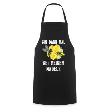 Beekeeper Tshirt Honey Bee Beekeeping Beekeeper - Cooking Apron - black - Front - AI Model Male 185 dark (185cm)
