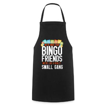 Bingo Player Friends Besties - Kochschürze - Schwarz - Vorne - AI Model Male 185 dark (185cm)