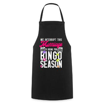 Bingo Player Husband Wife Marriage - Kochschürze - Schwarz - Vorne - AI Model Male 185 dark (185cm)