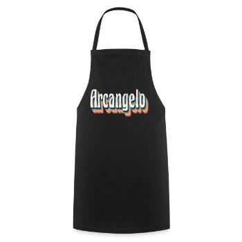 Vintage rétro archange T-Shirt cadeau T-Shirt - Tablier de cuisine - noir - Devant - AI Model Male 185 dark (185cm)