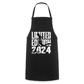 Football en édition limitée 2024 en édition limitée - Tablier de cuisine - noir - Devant - AI Model Male 185 dark (185cm)