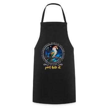 Parrot Bite Everything Even If It's Ornithologist - Cooking Apron - black - Front - AI Model Male 185 dark (185cm)