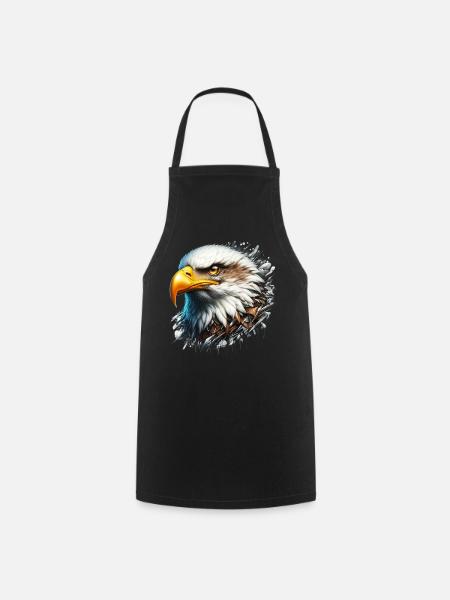 Eagle - Cooking Apron - black