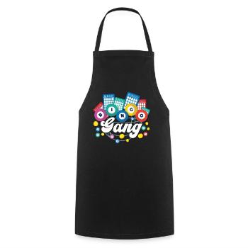 Bingo Player Bingo Gang - Cooking Apron - black - Front - AI Model Male 185 dark (185cm)