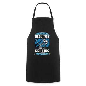 Ice Fishing If You Can Read This You Fishing Lover - Cooking Apron - black - Front - AI Model Male 185 dark (185cm)