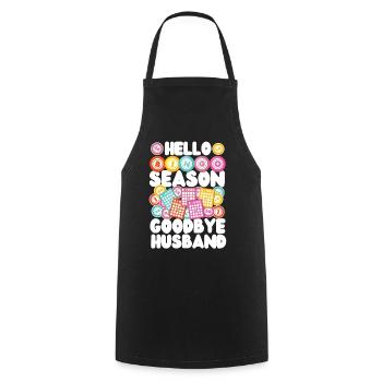 Bingo Player Husband Wife Hello - Cooking Apron - black - Front - AI Model Male 185 dark (185cm)