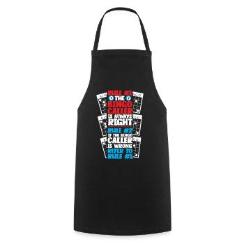 Bingo Player Rule #1 The Bingo - Cooking Apron - black - Front - AI Model Male 185 dark (185cm)