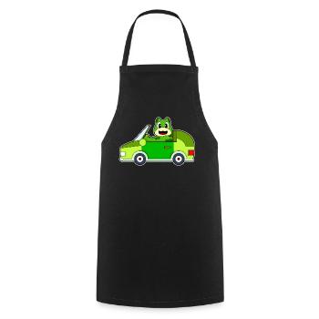 Frosch Auto - Kochschürze - Schwarz - Vorne - AI Model Male 185 dark (185cm)