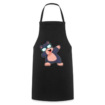 Mole Hip Hip Dance - Cooking Apron - black - Front - AI Model Male 185 dark (185cm)