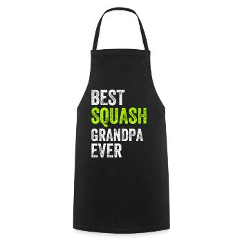 Best Squash Grandpa Ever - Grandpa Squash Player - Kochschürze - Schwarz - Vorne - AI Model Male 185 dark (185cm)