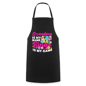 Bingo Player Grandma Grandma Is My - Cooking Apron - black - Front - AI Model Male 185 dark (185cm)