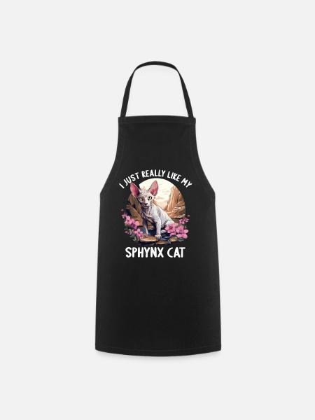 Sphynx Kätzchen Sphynx Katze - Kochschürze - Schwarz