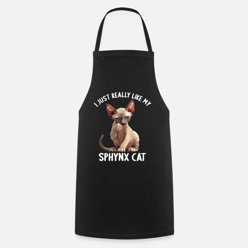 Sphynx Kätzchen Sphynx Katze - Kochschürze - Schwarz