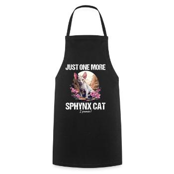 Sphynx Kitten Sphynx Cat - Cooking Apron - black - Front - AI Model Male 185 dark (185cm)