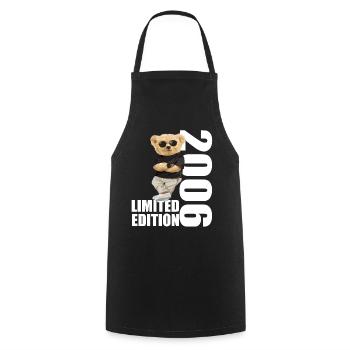 Édition limitée 2006 Ours Ours Anniversaire 2006 - Tablier de cuisine - noir - Devant - AI Model Male 185 dark (185cm)