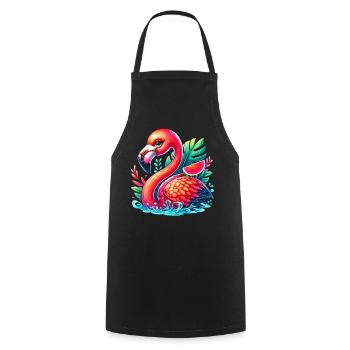 Flamant - Tablier de cuisine - noir - Devant - AI Model Male 185 dark (185cm)