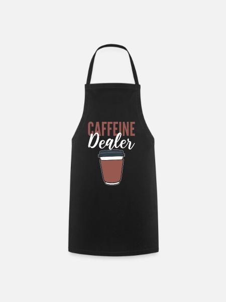 Caffeine Dealer Barista - Kochschürze - Schwarz