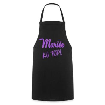 BRIDE-TO-BE. Bachelorette party. WEDDING. TEAM. TEAM BRIDAL - Cooking Apron - black - Front - AI Model Male 185 dark (185cm)