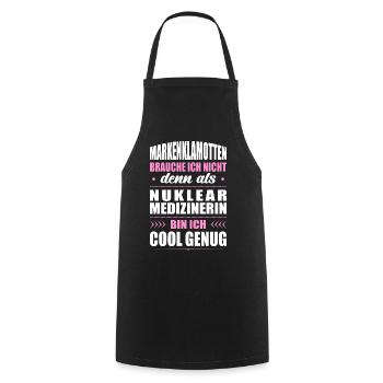 Markenklamotten Ich Nicht Nuklearmedizinerin - Kochschürze - Schwarz - Vorne - AI Model Male 185 dark (185cm)