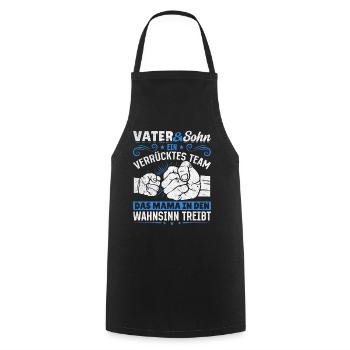 Father & Son Strong & Hilarious Together - Cooking Apron - black - Front - AI Model Male 185 dark (185cm)