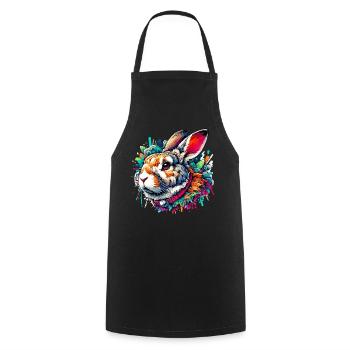 Lapin - Tablier de cuisine - noir - Devant - AI Model Male 185 dark (185cm)