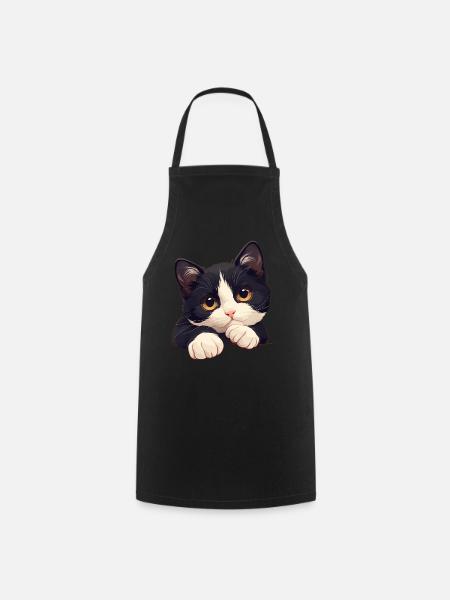 Tuxedo Kätzchen Tuxedo Katze - Kochschürze - Schwarz