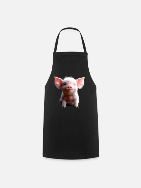 Schwein Hausschwein Schweine Ferkel Schweinchen - Kochschürze - Schwarz