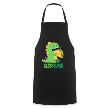 Tacosaurus - Cooking Apron - black - Front - AI Model Male 185 dark (185cm)