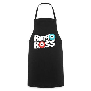 Bingo Player Bingo - Cooking Apron - black - Front - AI Model Male 185 dark (185cm)