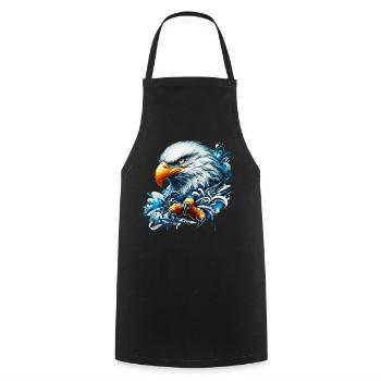 Eagle - Cooking Apron - black - Front - AI Model Male 185 dark (185cm)