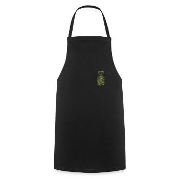 Panier de disc golf - Disc Golf Player Disc Golfer - Tablier de cuisine - noir - Devant - AI Model Male 185 dark (185cm)