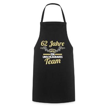 Marriage Aquarium Wedding 62 Years Married Wedding - Cooking Apron - black - Front - AI Model Male 185 dark (185cm)