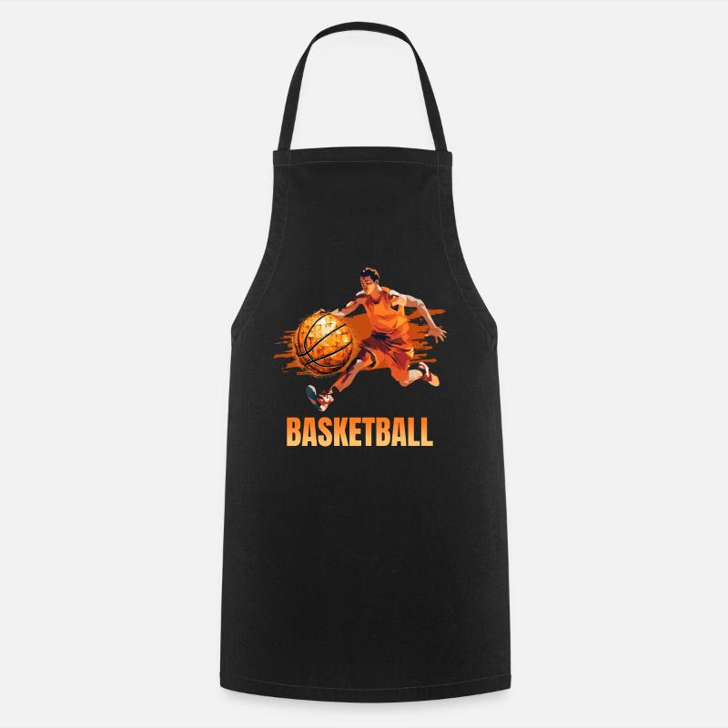 Basketball - Kochschürze - Schwarz