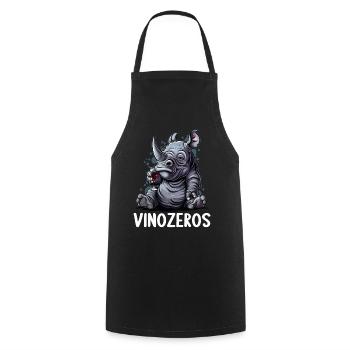 Vinozeros Connaisseur de vin Buveur de vin Amateurs de vin - Tablier de cuisine - noir - Devant - AI Model Male 185 dark (185cm)