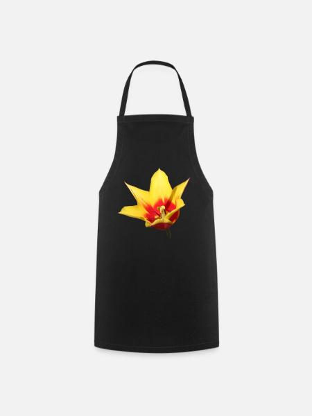 Tulipe – Réveil printanier en couleur - Tablier de cuisine - noir