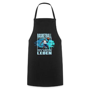 Basketball ist mein Leben - Kochschürze - Schwarz - Vorne - AI Model Male 185 dark (185cm)