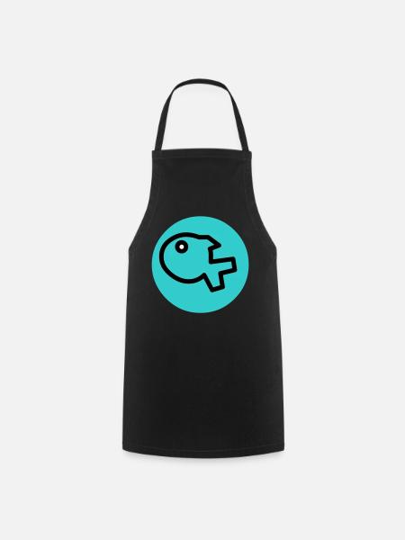 little fish - Cooking Apron - black