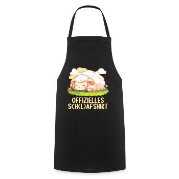 Official Sheep Shirt Official Sleep Shirt - Cooking Apron - black - Front - AI Model Male 185 dark (185cm)