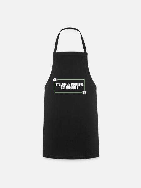 Latin Funny Latin Saying - Cooking Apron - black