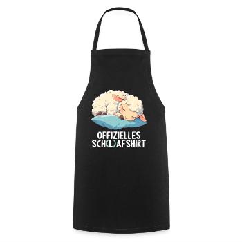 Official Sheep Shirt Official Sleep Shirt - Cooking Apron - black - Front - AI Model Male 185 dark (185cm)
