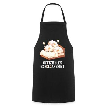 Official Sheep Shirt Official Sleep Shirt - Cooking Apron - black - Front - AI Model Male 185 dark (185cm)