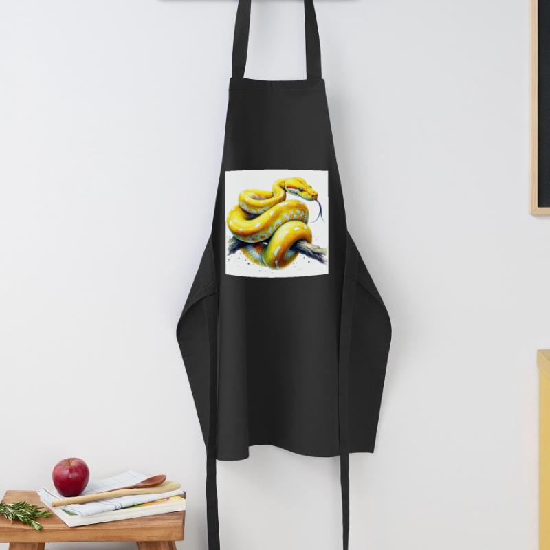 Yellow python Cooking Apron