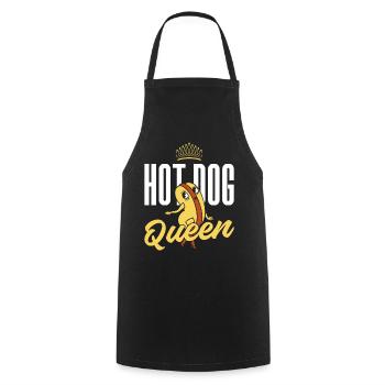 Hot Dog Adult Queen Hot Dog Queen - Kochschürze - Schwarz - Vorne - AI Model Male 185 dark (185cm)