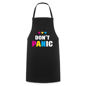 LGBT Pride Month - Keine Panik - Kochschürze - Schwarz - Vorne - AI Model Male 185 dark (185cm)