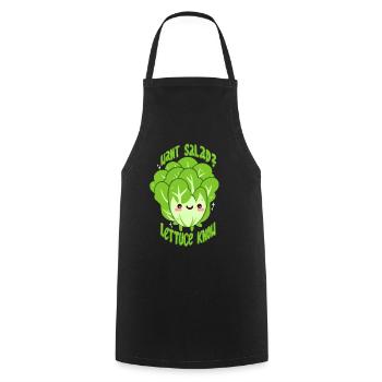 Salade - Tablier de cuisine - noir - Devant - AI Model Male 185 dark (185cm)