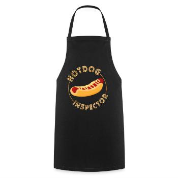 Hot Dog Adult Hot Dog Inspector - Kochschürze - Schwarz - Vorne - AI Model Male 185 dark (185cm)