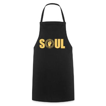 Northern Soul - Keep The Faith - Cooking Apron - black - Front - AI Model Male 185 dark (185cm)