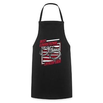 Best Correctional Officer Ever Corrections Officer - Cooking Apron - black - Front - AI Model Male 185 dark (185cm)