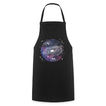 Star gazing - Cooking Apron - black - Front - AI Model Male 185 dark (185cm)